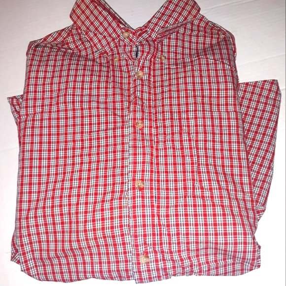 Nice Worn Once Mens Wrangler LS Button Dress Red L - Picture 9 of 10